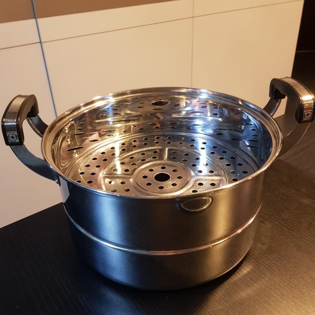 Rinnai Steamer Steam Cooker Boiler 28cm Stainless Steel, TV u0026 Home  Appliances, Kitchen Appliances, Cookers on Carousell
