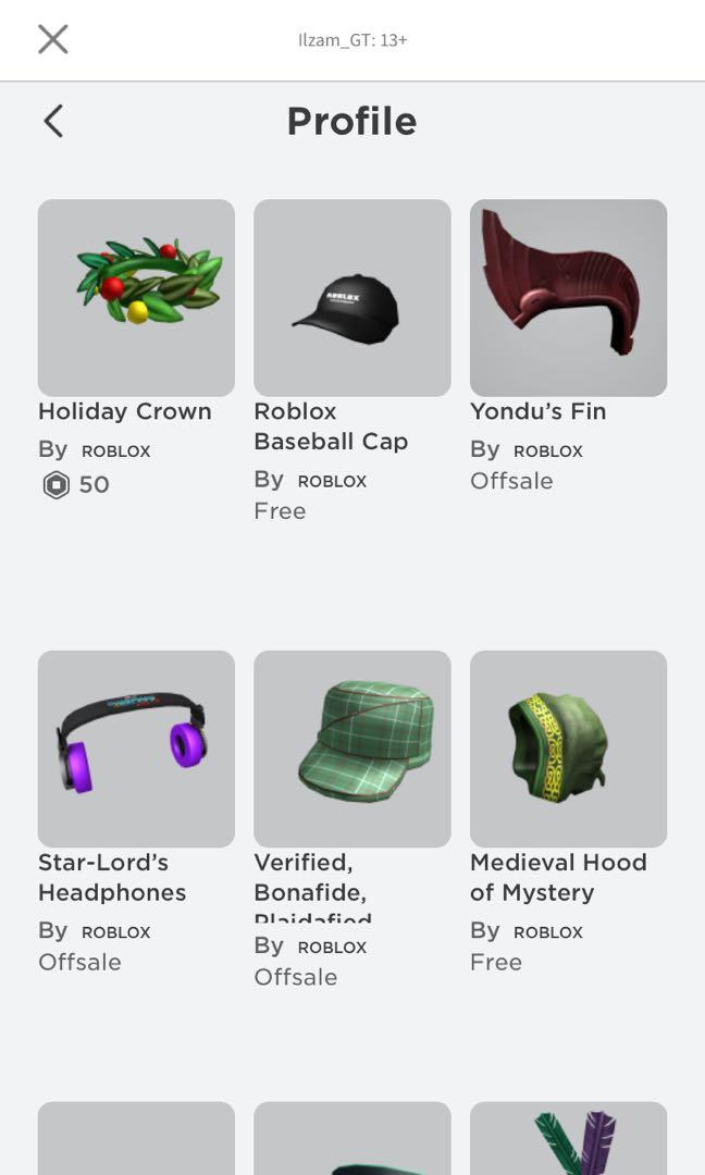 Roblox Account Toys Games Video Gaming Video Games On Carousell - holiday crown roblox free