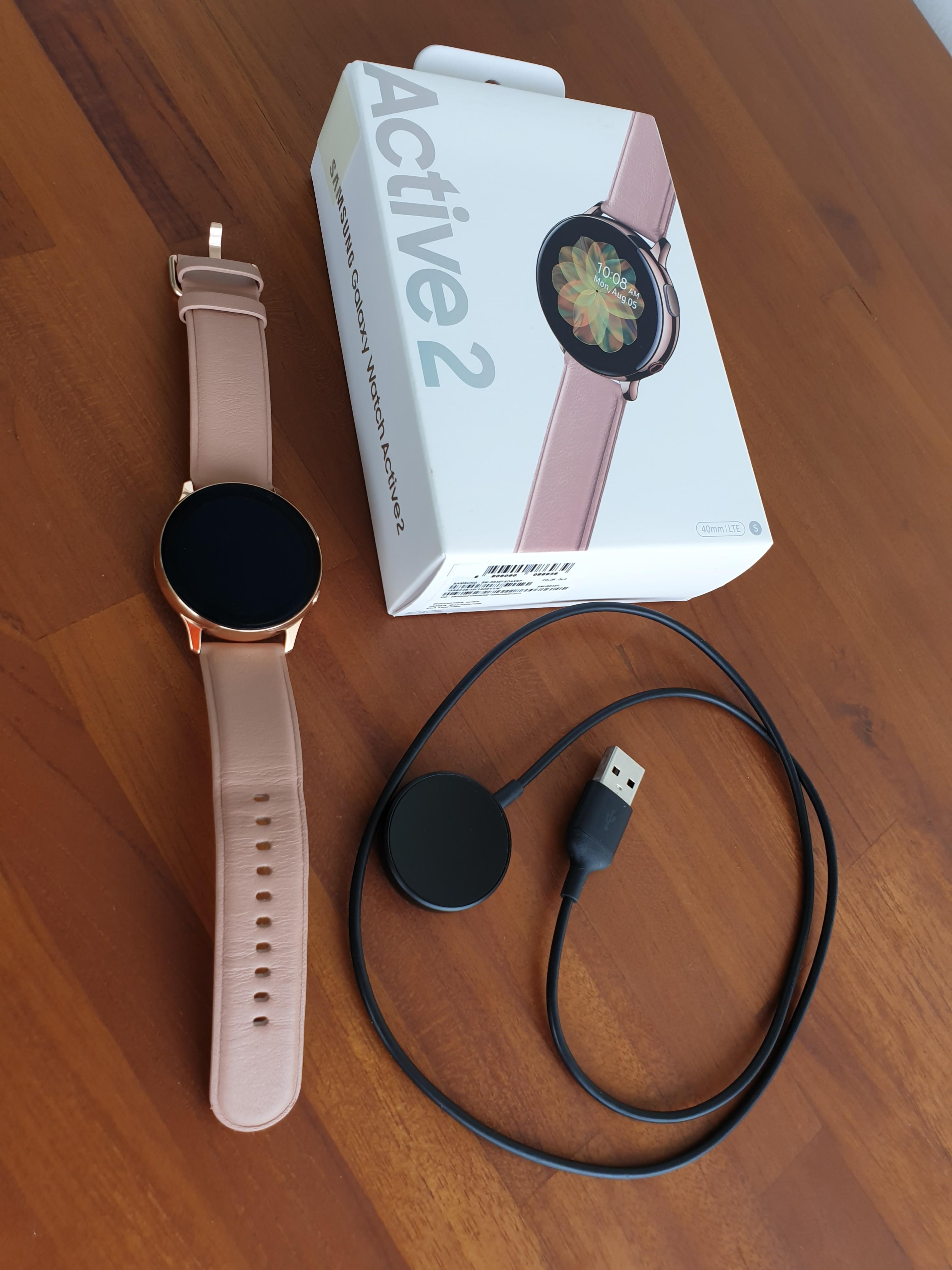 Galaxy watch active 2 outlet 40mm lte stainless steel