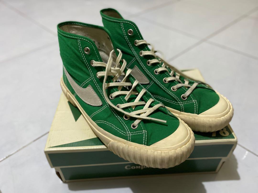 Sepatu Compass Vintage 98 High Green Fesyen Pria Sepatu Sneakers Di Carousell