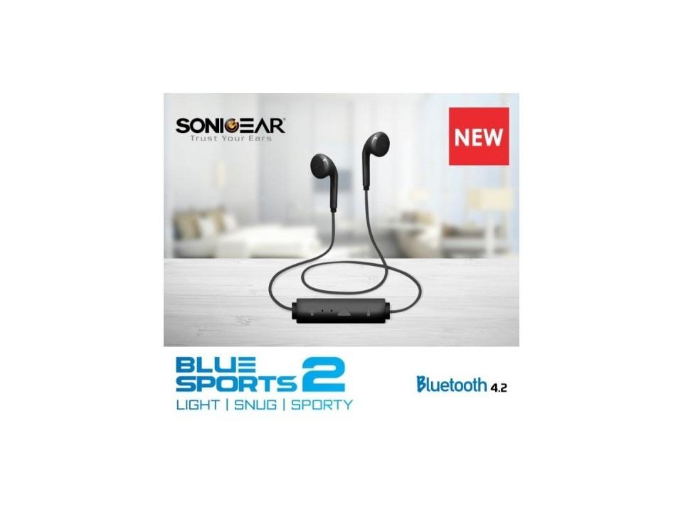 SonicGear BlueSports 2 Wireless Bluetooth Earphones White Audio