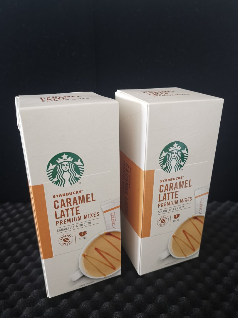 Starbucks Caramel Latte Set Of 2 Box Food Drinks Food Drinks Others On Carousell