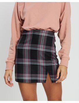 Checkered skirt discount supre