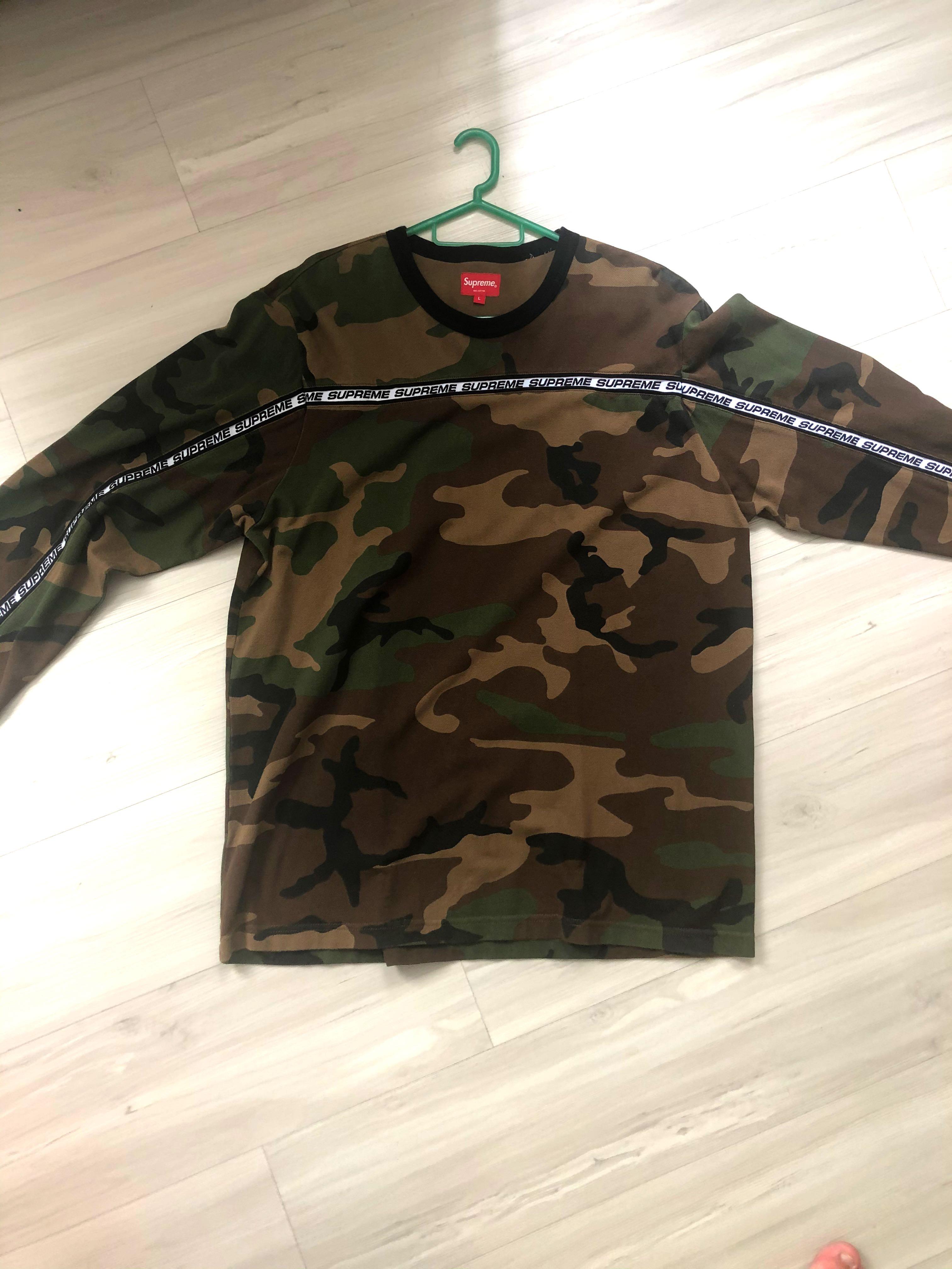 supreme camo long sleeve