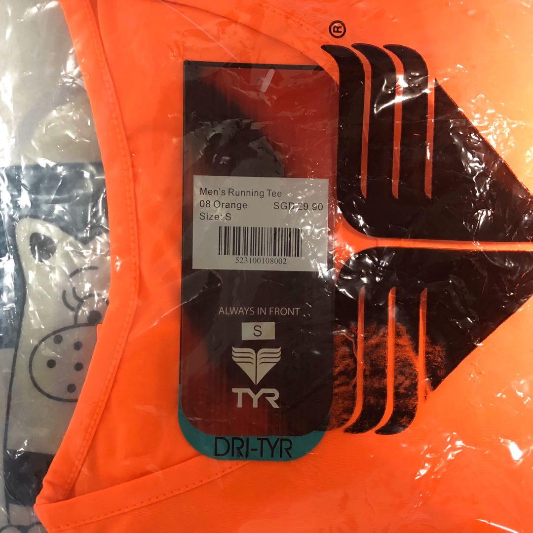 TYR Brand New Dri Fit Top (Neon Orange), Men's Fashion, Tops & Sets ...