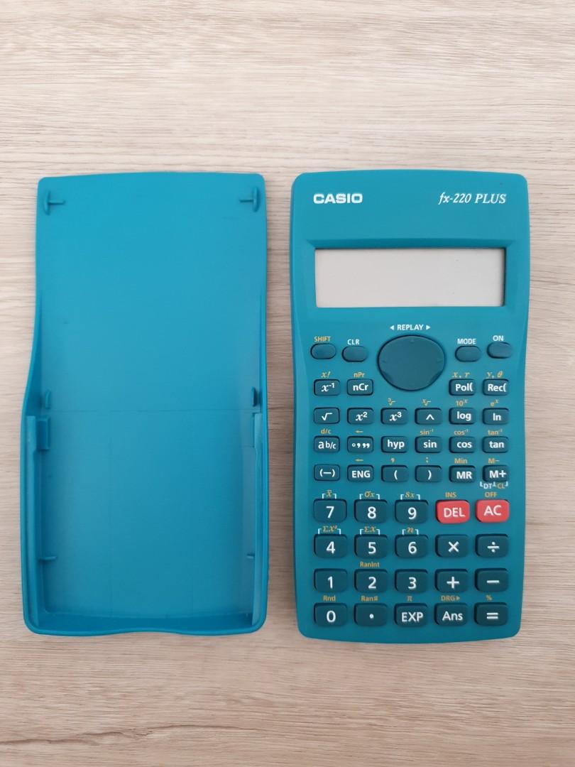 UNDERUTILIZED Blue Casio Scientific Calculator fx-220 PLUS, Hobbies \u0026 Toys,  Stationery \u0026 Craft, Stationery \u0026 School Supplies on Carousell