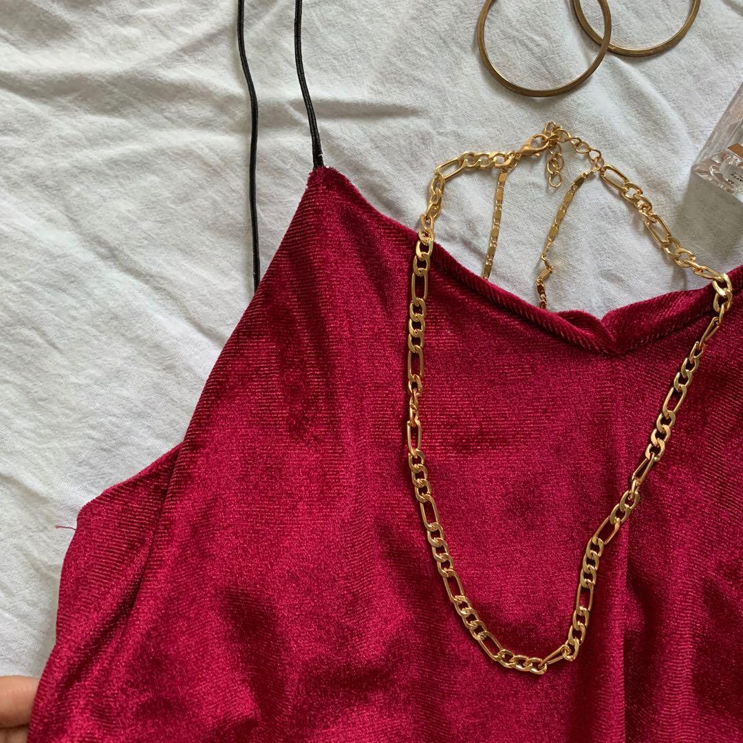 Velvet Top (Category: Blouses) located in Manila. Submitted by twiggleph (Listing ID 1003906613, Image 2). Description: fits up to XS-M .