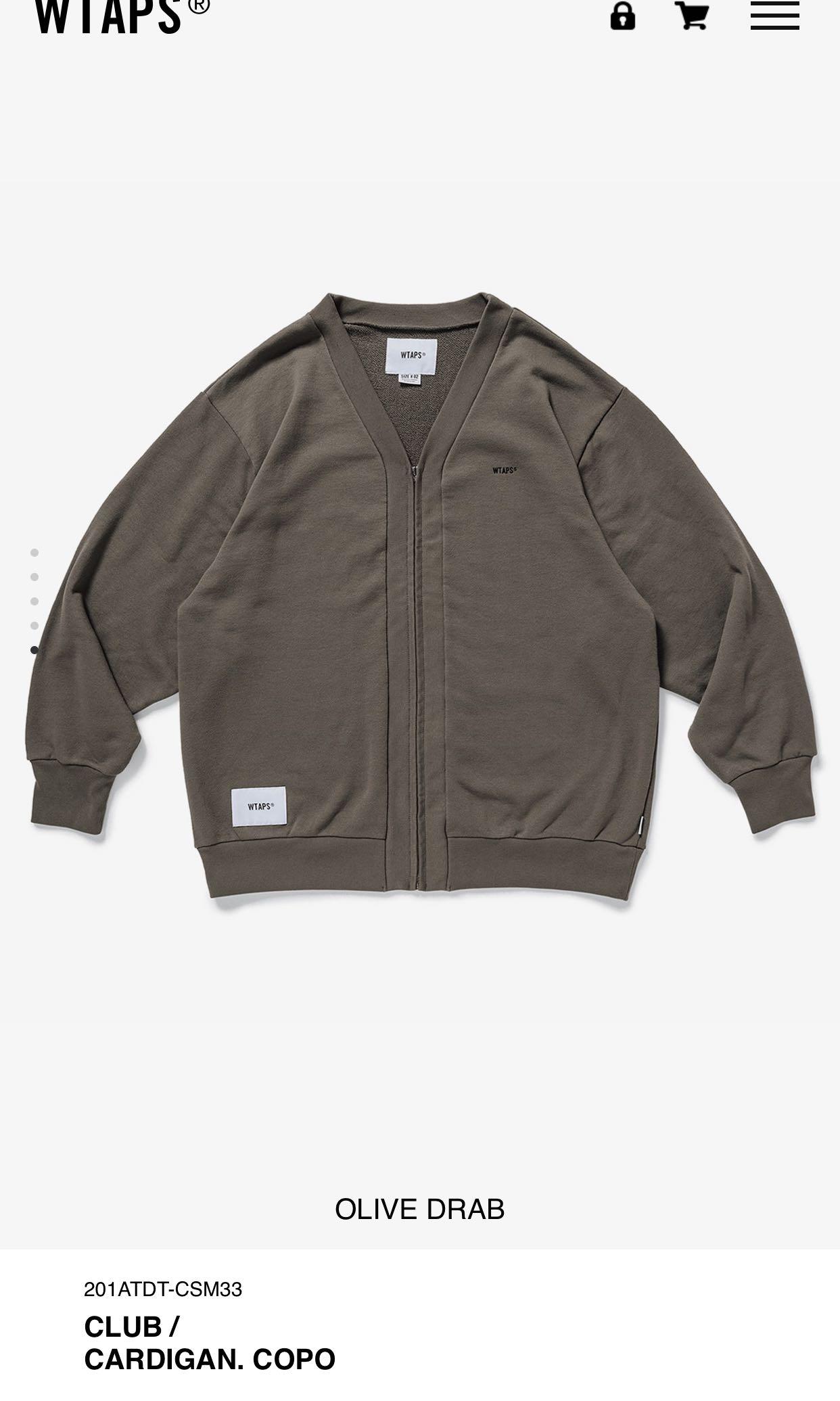 Wtaps 20ss Club/Cardigan Copo size1, 男裝, 外套及戶外衣服- Carousell