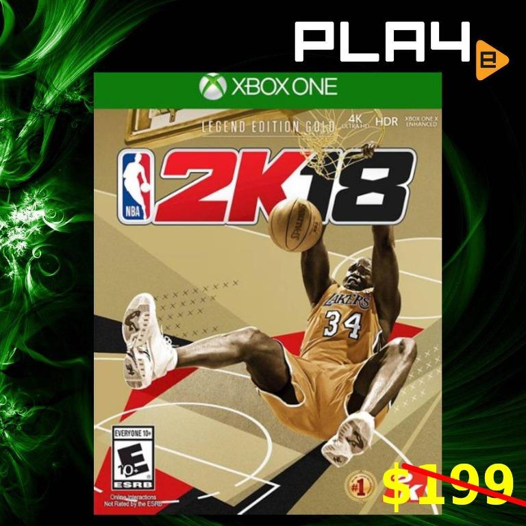 XBox One NBA 2K18 Legend Edition Gold (bonus digital items code
