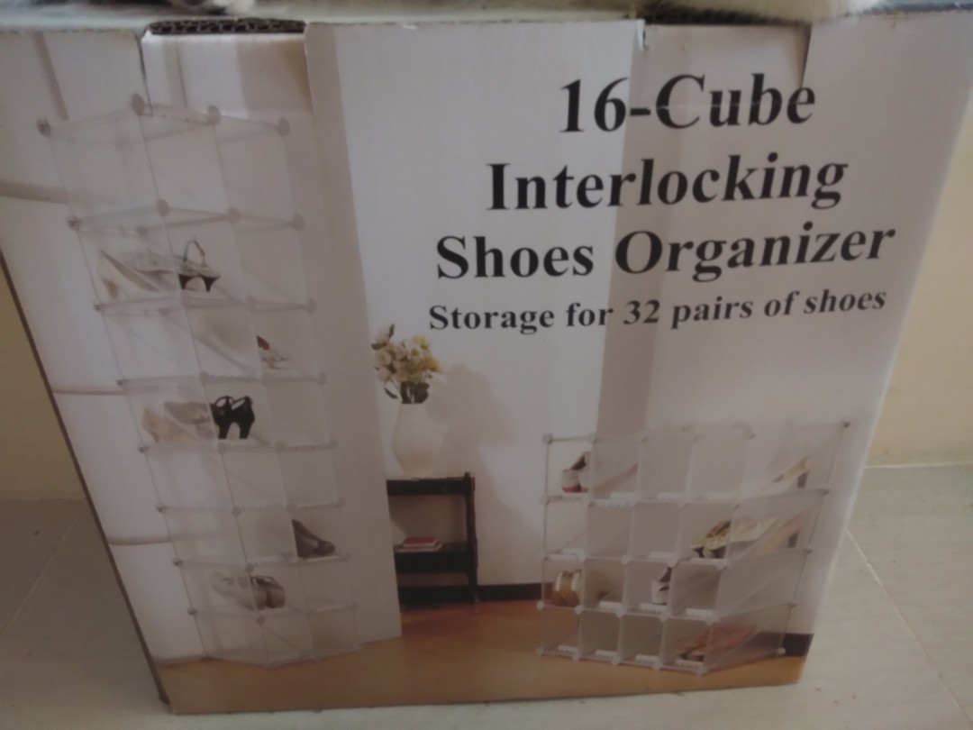 interlocking shoe storage
