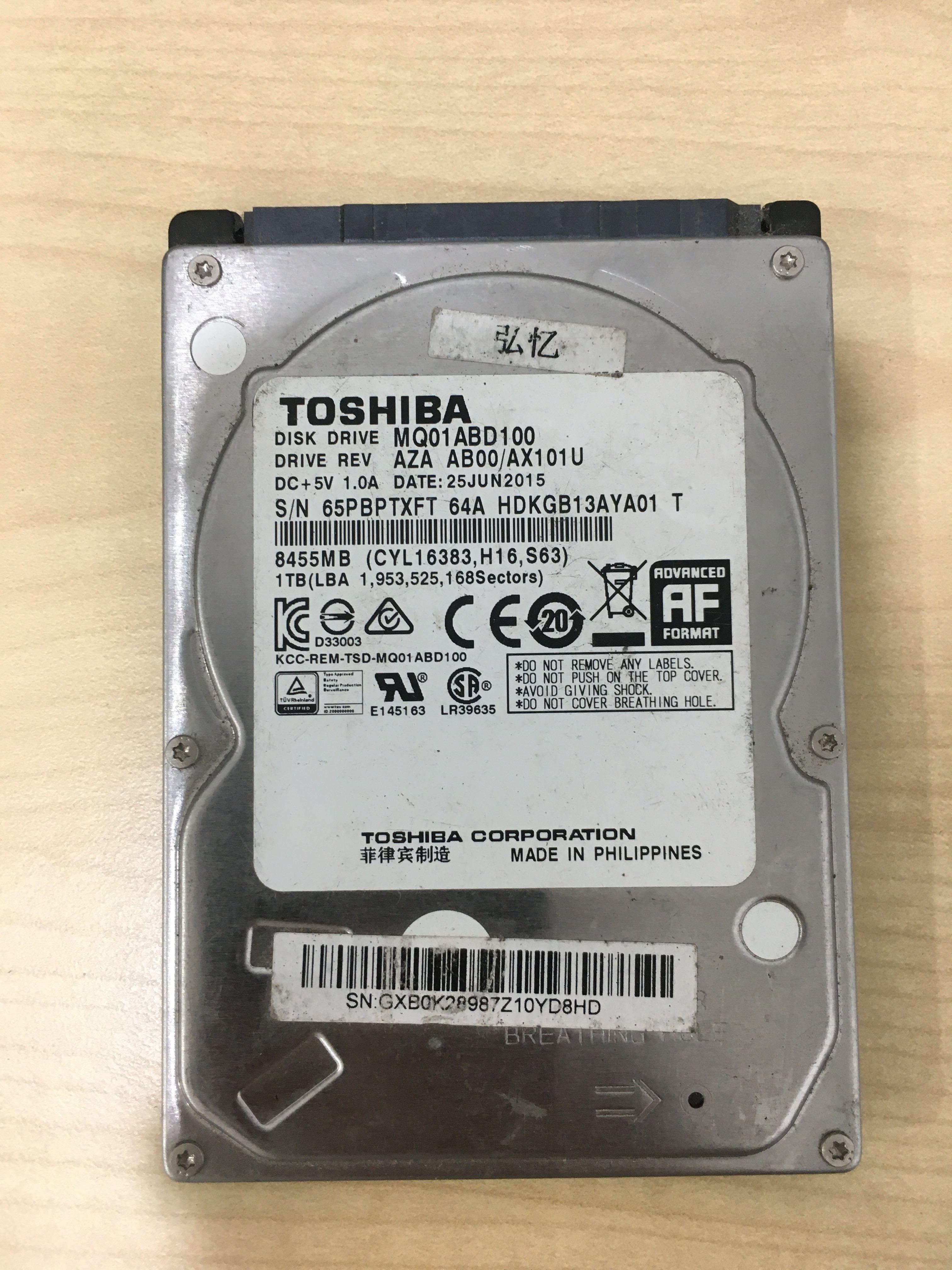 1tb 2 5 Laptop Hdd Electronics Computer Parts Accessories On Carousell