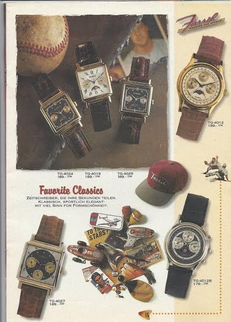 90s rare vintage fossil moonphase watch 