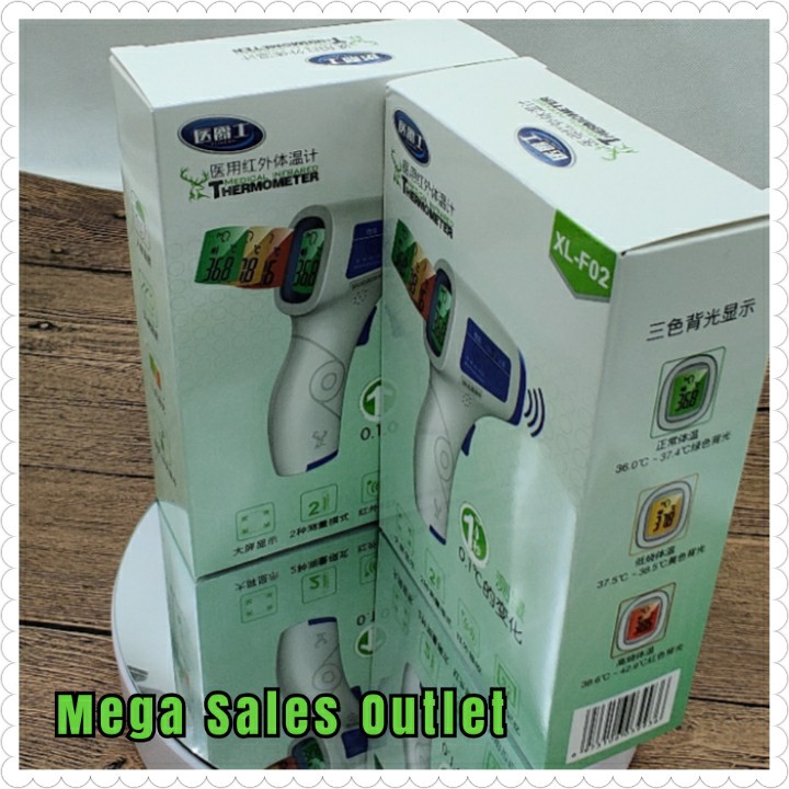 醫用 XLF02 紅外體温計 Medical Infrared Thermometer 三色背光顯示 Lalamovehome, 健康及