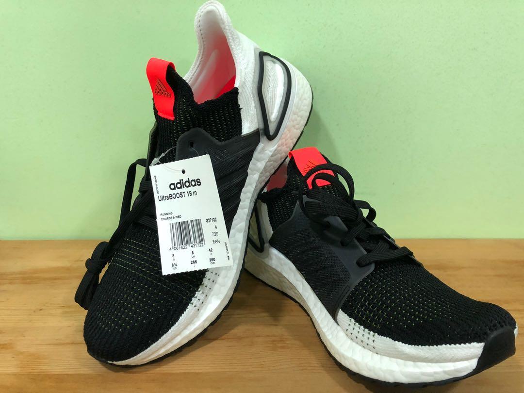 Adidas Ultraboost 19 M Tech Olive Core Black Solar Red Men s