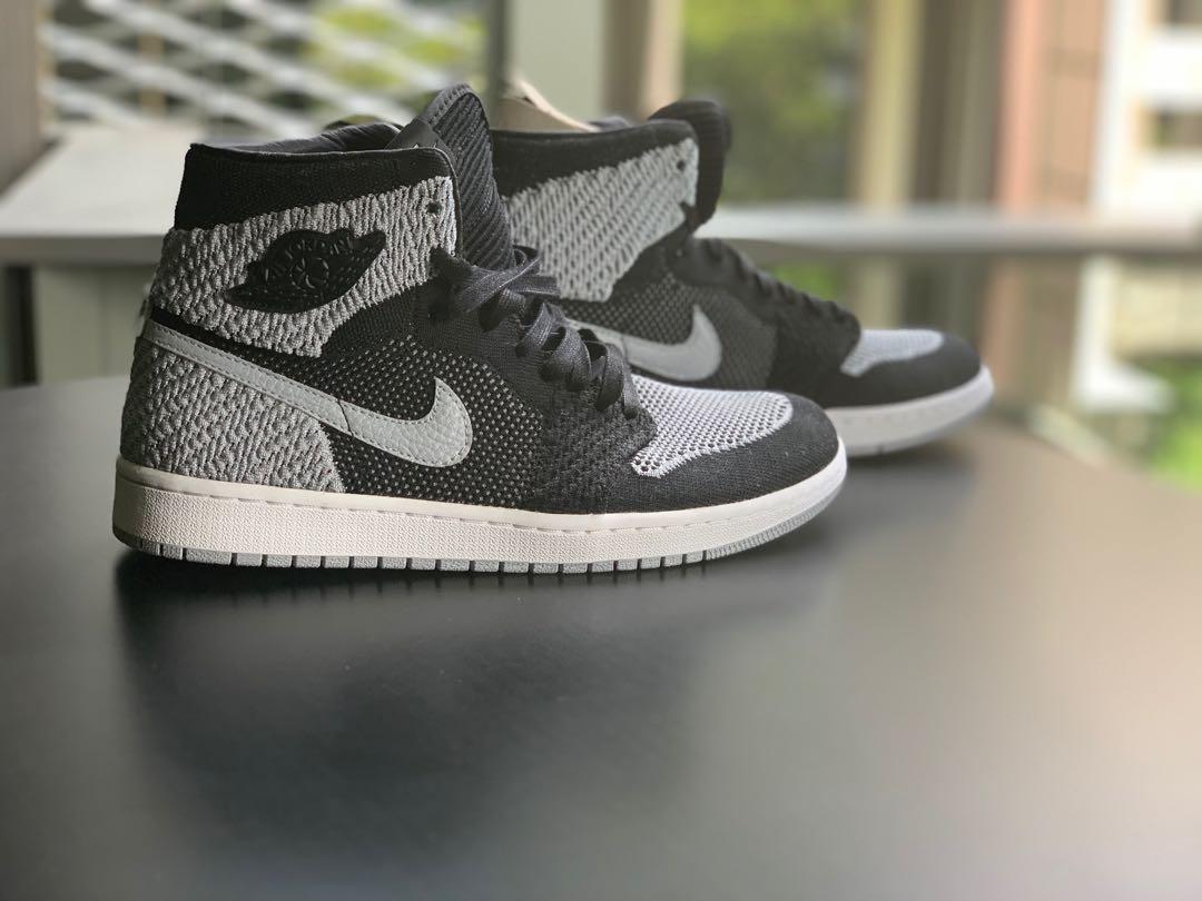 Air jordan 1 clearance high flyknit shadow