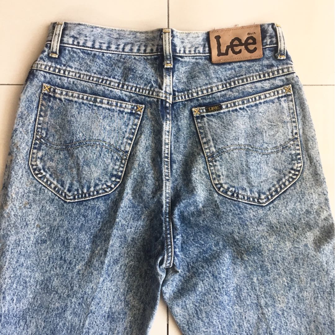 Lee acid wash jeans top