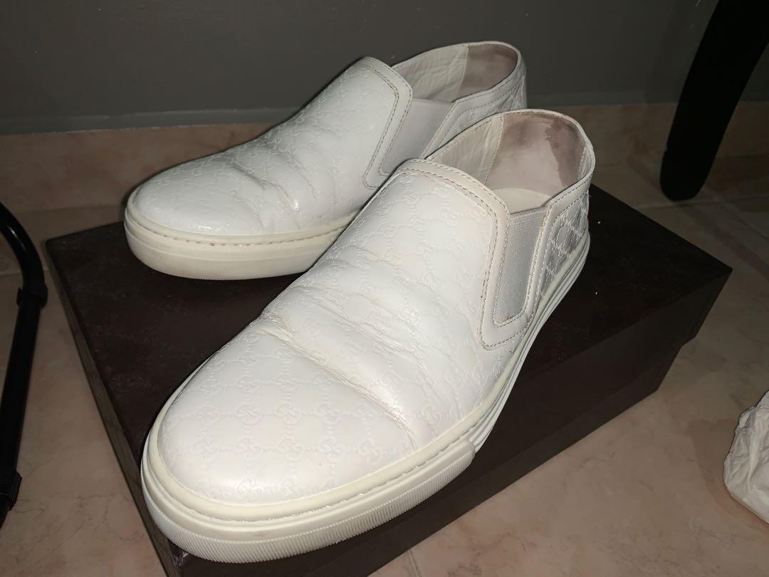 womens white gucci trainers