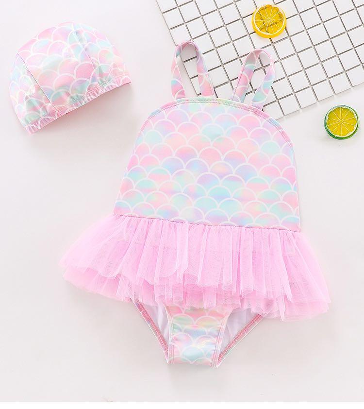 Children Swimming Baby Girl Swimming Costume Swimming Wear Laser