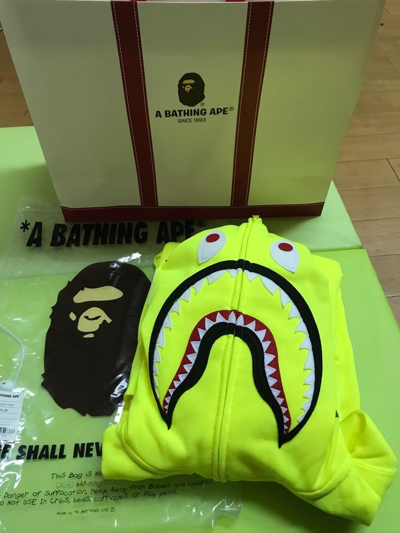 neon green bape hoodie