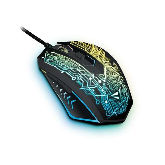 BN Alcatroz XCraft TRON 5000 Wired gaming mouse with mousemat