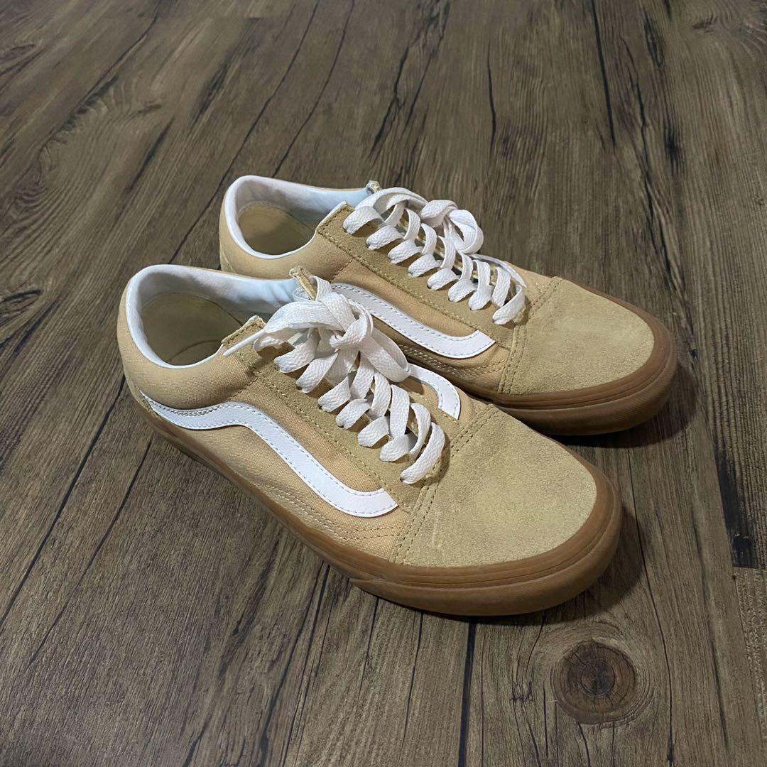 white vans with tan sole