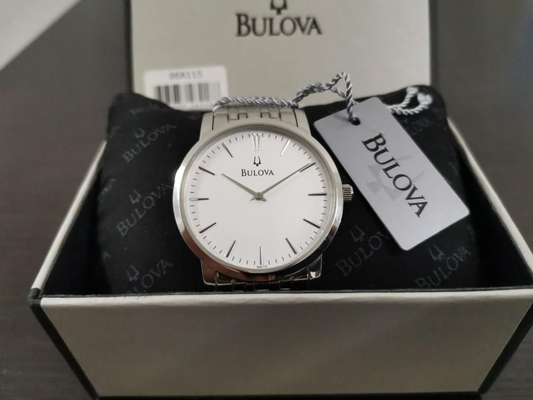 Bulova Men Slim Elegant minimalist bracelet watch 96A115