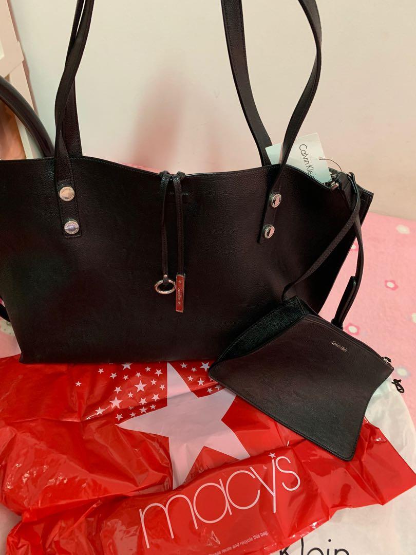 Macy's calvin klein reversible tote store