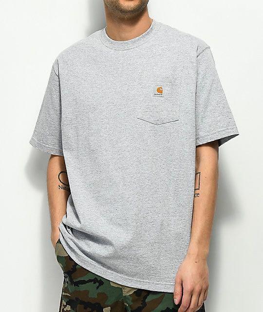 Carhartt grey deals t shirt