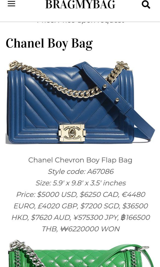 Chanel boy chevron new medium, Women's Fashion, Bags & Wallets