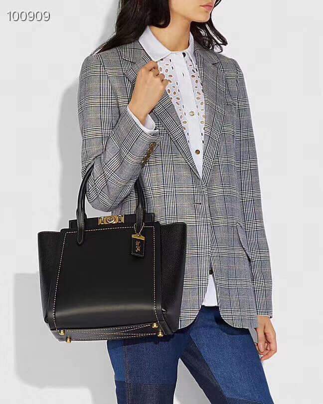 Coach troupe online tote black