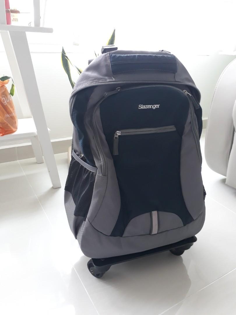backpack with spinner wheels