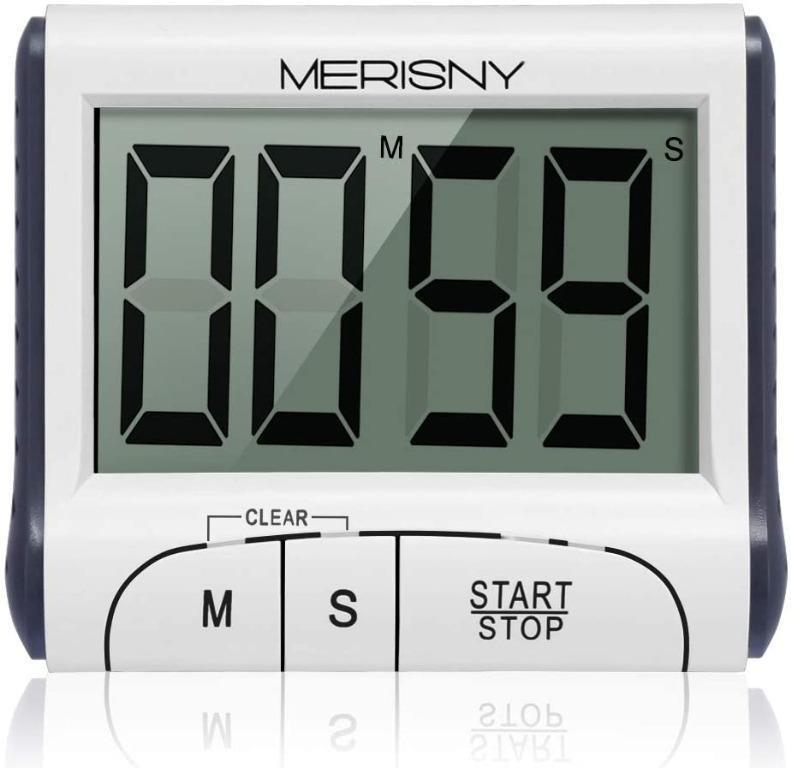 Digital Kitchen Timer Merisny Magnetic Kitchen Timer Large Lcd Display Screen Cooking Timer Clock Timer With Loud Alarm Countdown Clock Electronics Others On Carousell