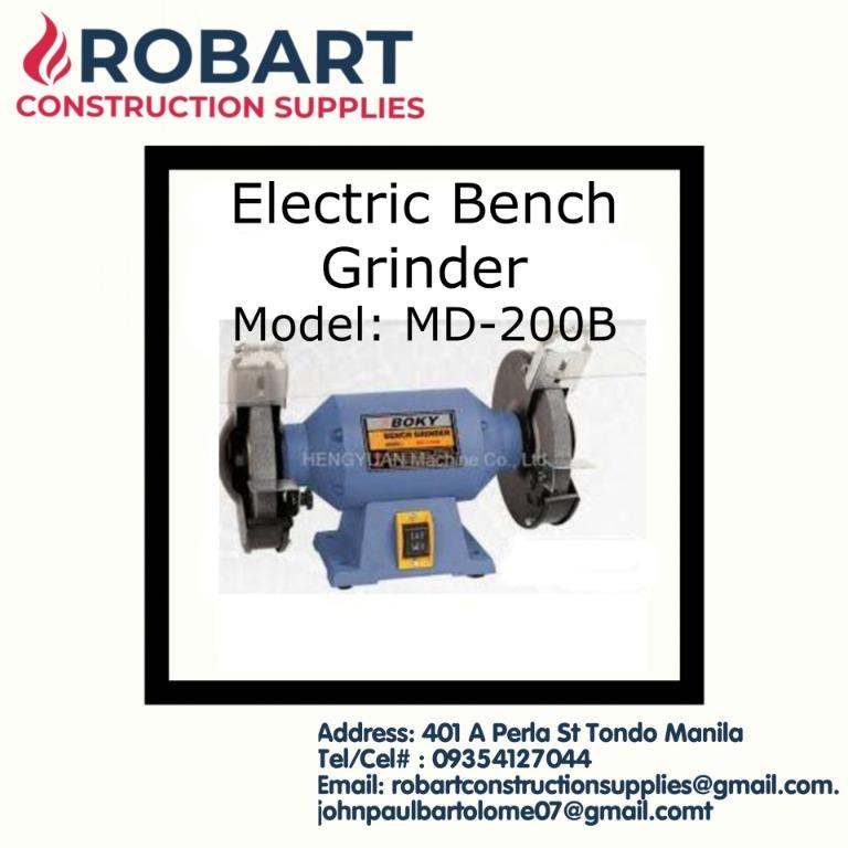 Electric Bench Grinder Md 200b Construction Industrial