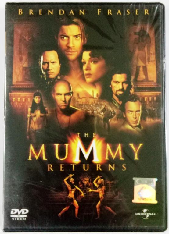 English Movie The Mummy Returns DVD 2001 Film Brendan Fraser Rachel Weisz Dwayne Johnson