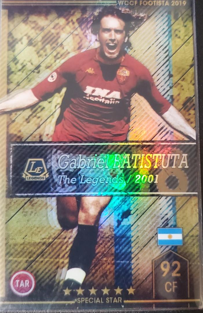 Footista 19 Le Batistuta 戰神巴迪高 玩具 遊戲類 Board Games Cards Carousell