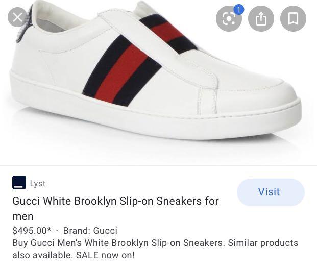 gucci slip on red
