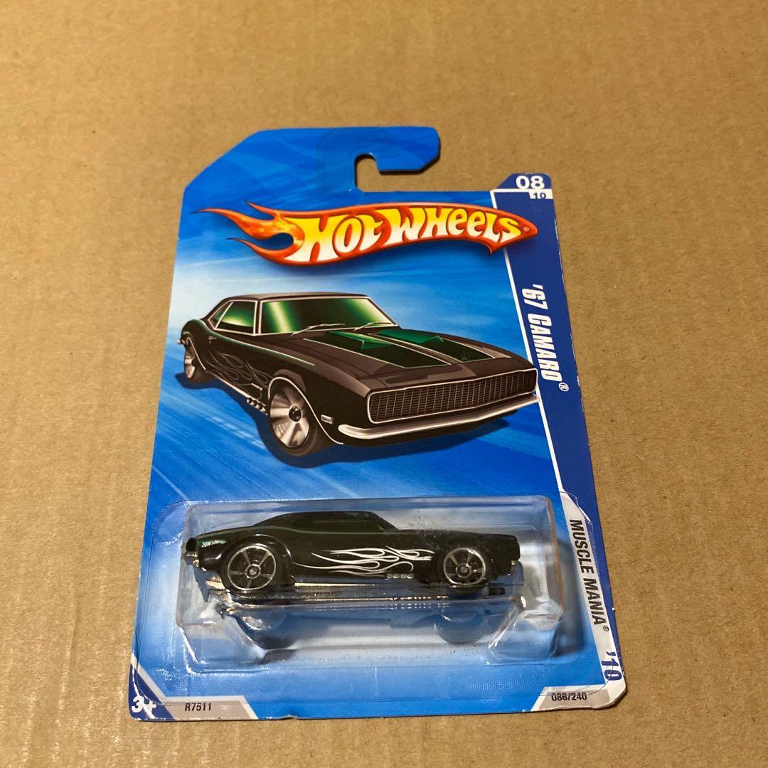 Hot wheels 67 camaro green top