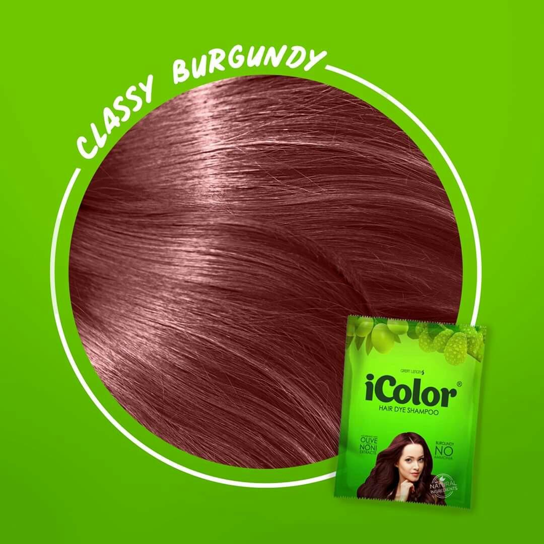 Icolor Hair Dye Shampoo in 7 Colors, Beauty & Personal Care, Hair on