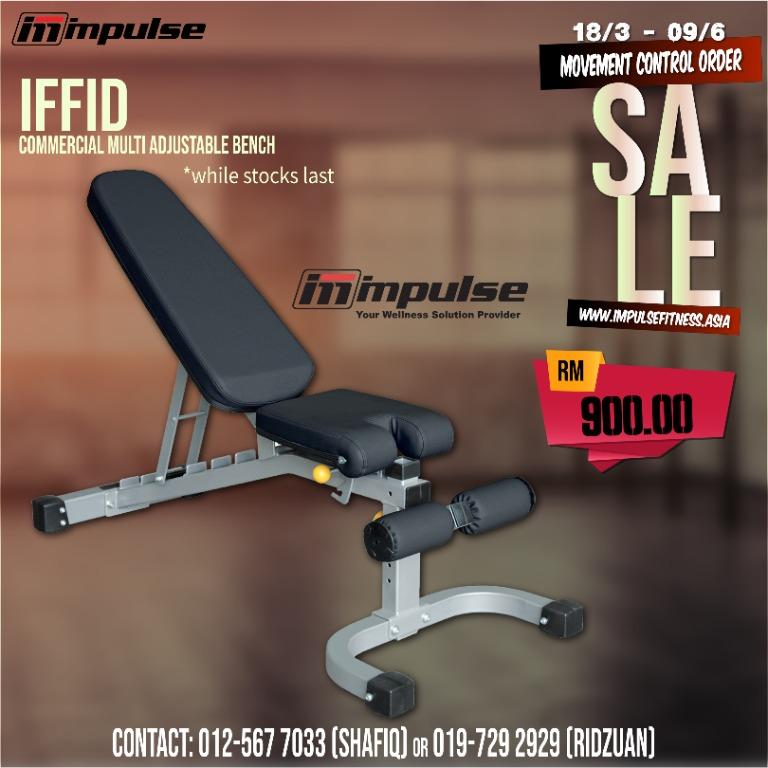 Impulse multi adjustable bench cheap