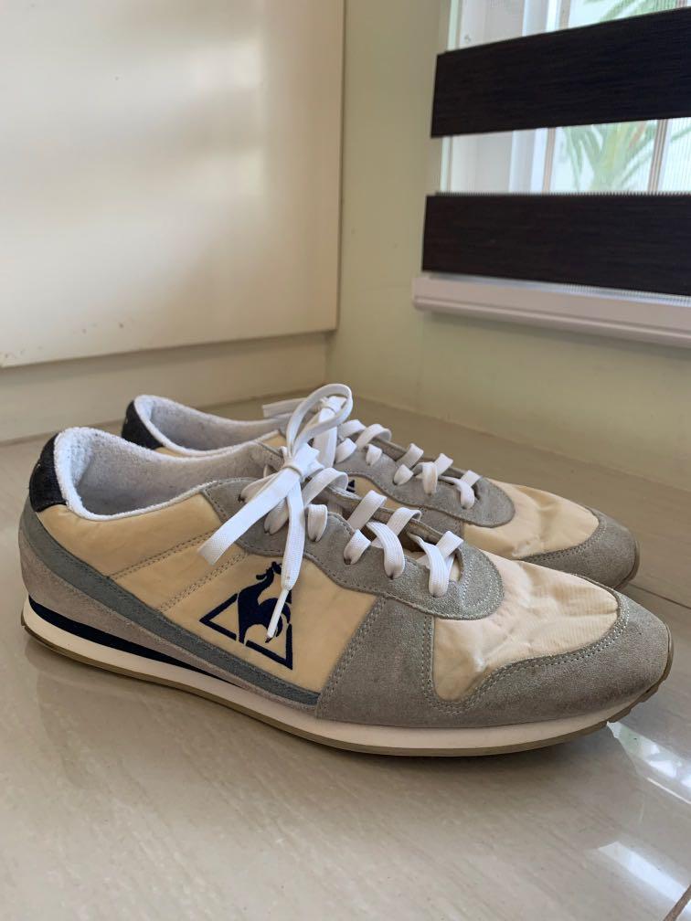 Le Coq Sportif Off White Gray Sneakers Men s Fashion Footwear Sneakers on Carousell