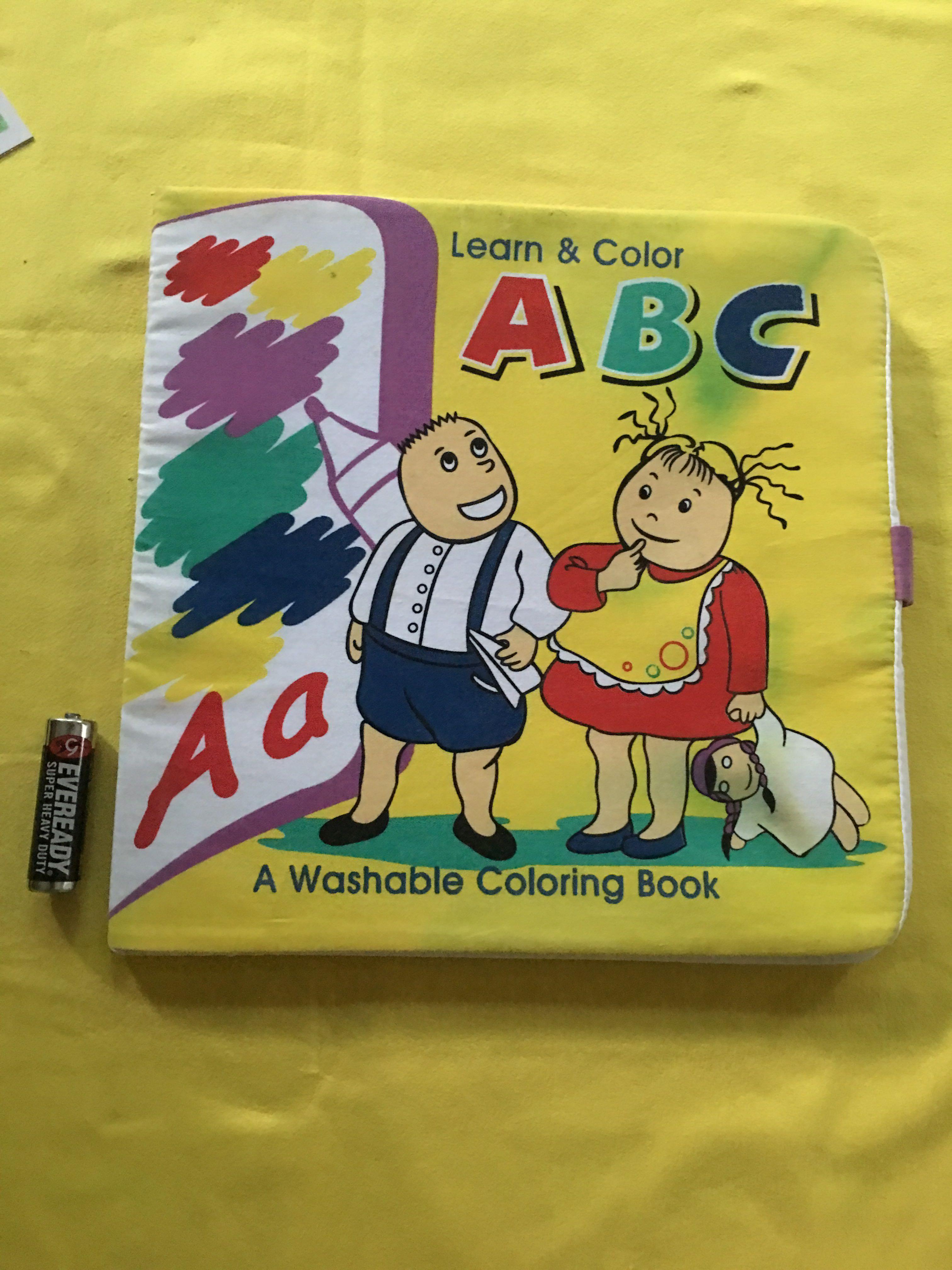 Learn Color Abc Alphabet Letters Washable Coloring Book Soft Toy New Toys Games Toys On Carousell