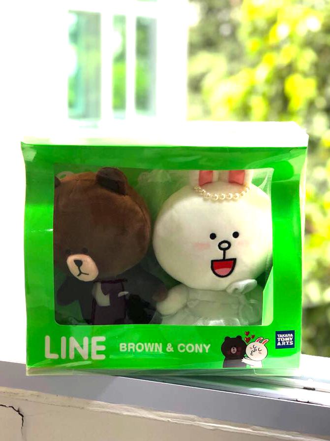 line friends wedding doll