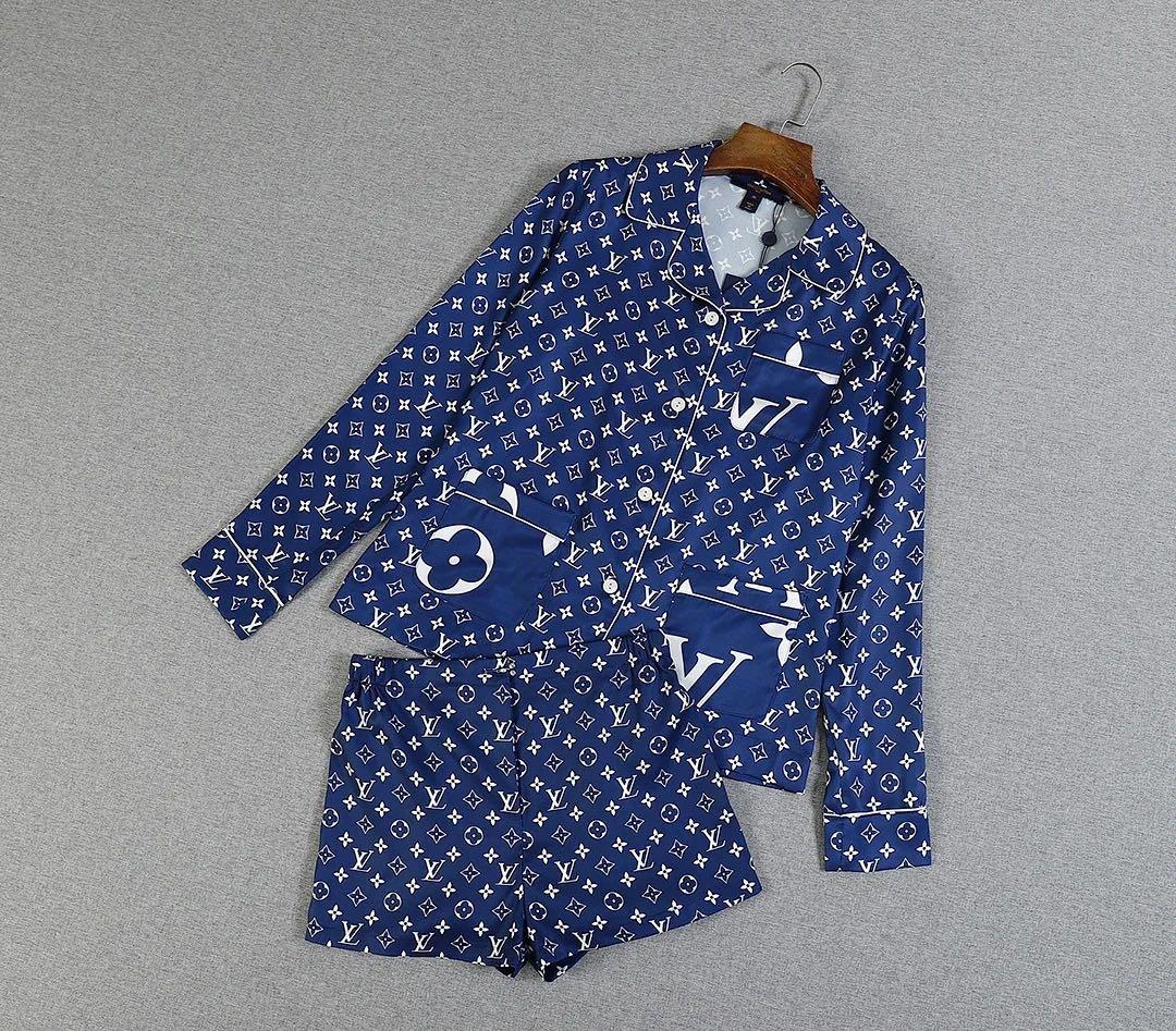 Louis Vuitton Pajamas Blue Louis Vuitton Sleepwear Lv Louis