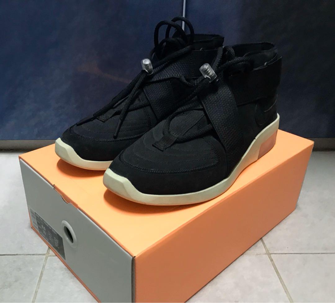 nike air fear of god fog raid black us 8.5 Carousell
