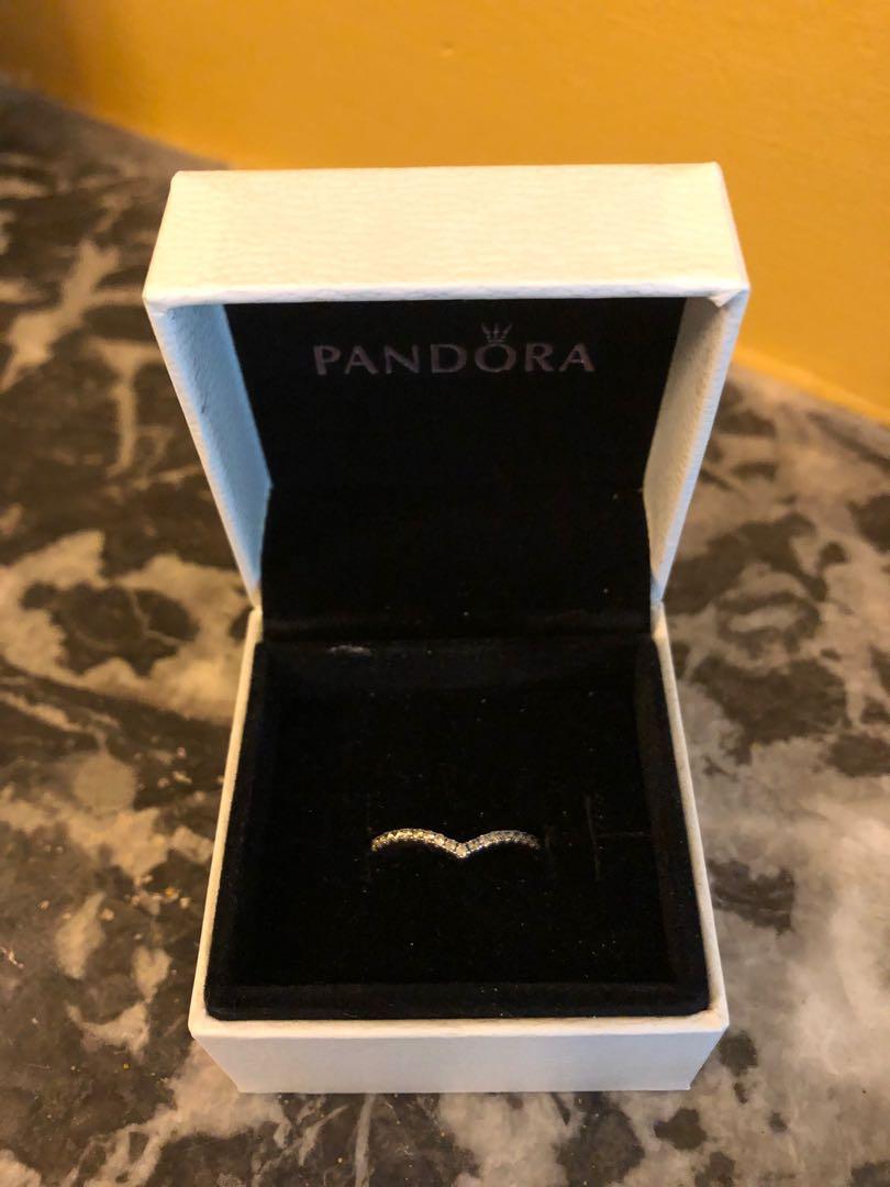 Sparkling on sale wishbone ring