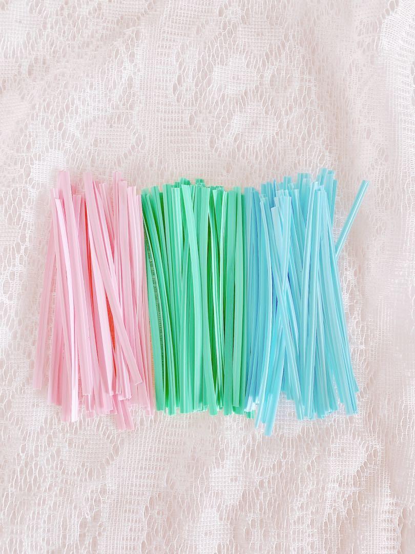 Pastel Candy Colored Unicorn Rainbow Metal Twist Ties For
