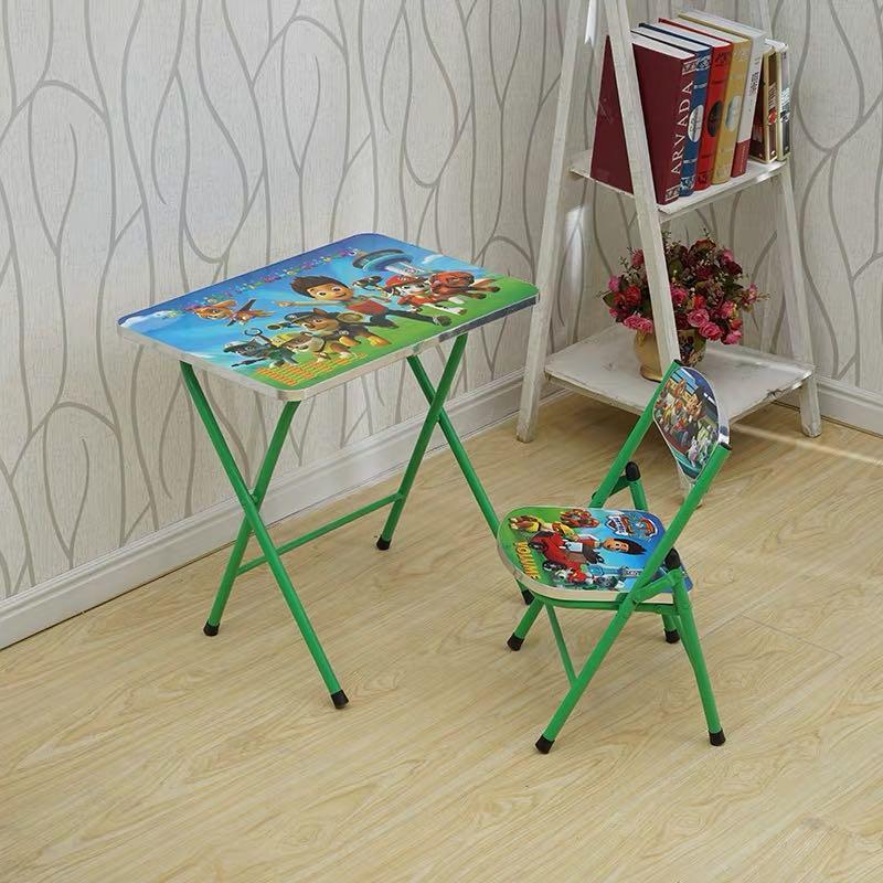 Paw patrol folding table and 2025 chairs