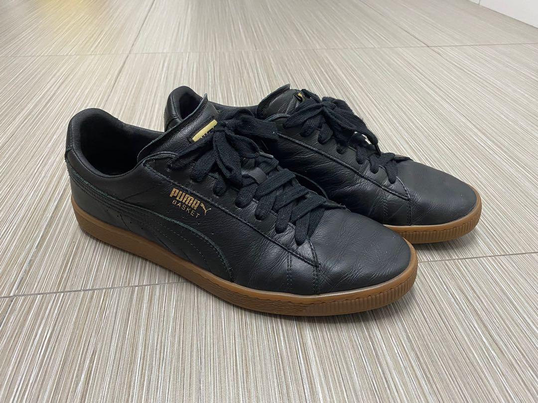 Puma basket sales classic gum black