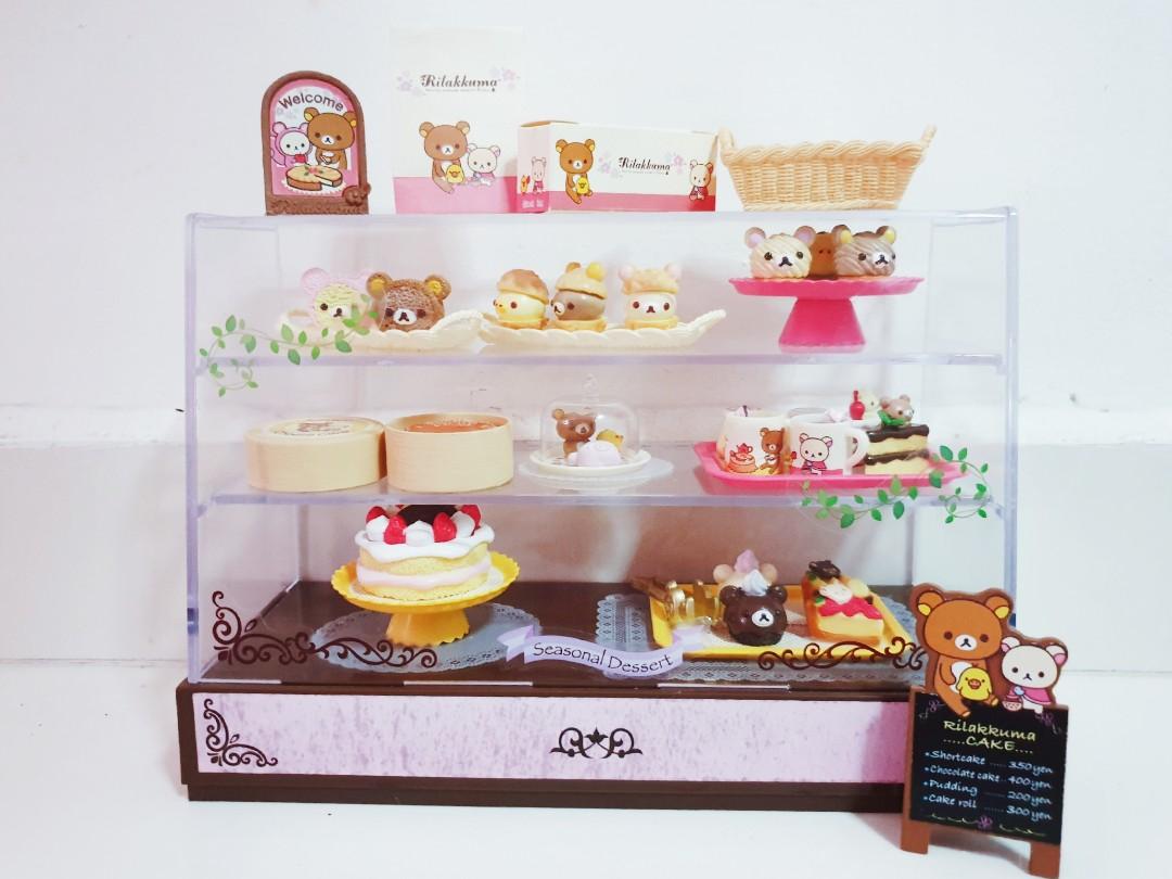 Re-ment SAN-X Rilakkuma Bear Tea Time Desset and Cake Shop RARE No.06 