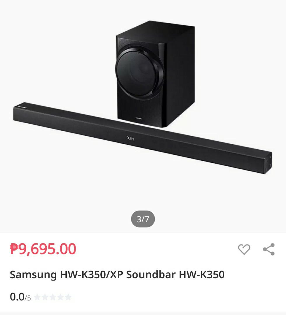 samsung k350 soundbar price